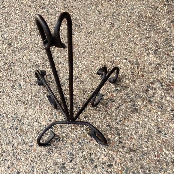 Rustic Brown Iron Picture Stand - Picture 4 of 4